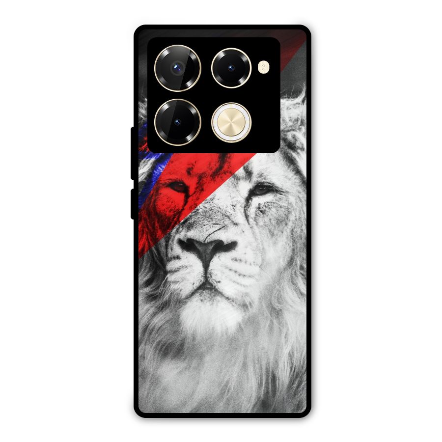 Fearless Lion Metal Back Case for Infinix Note 40 Pro Plus