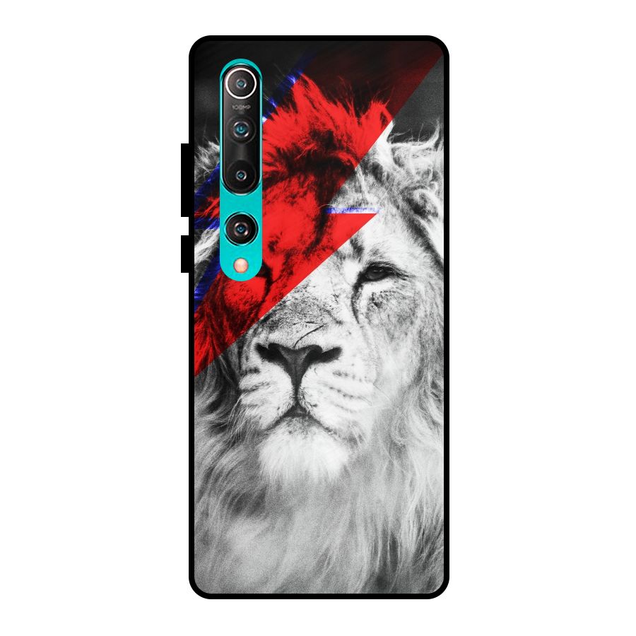 Fearless Lion Metal Back Case for Mi 10