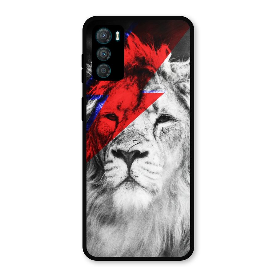 Fearless Lion Metal Back Case for Moto G42