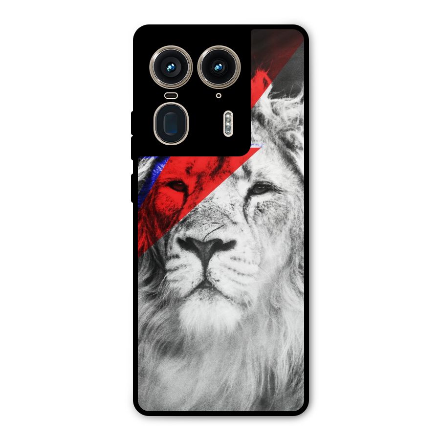Fearless Lion Metal Back Case for Motorola Edge 50 Ultra
