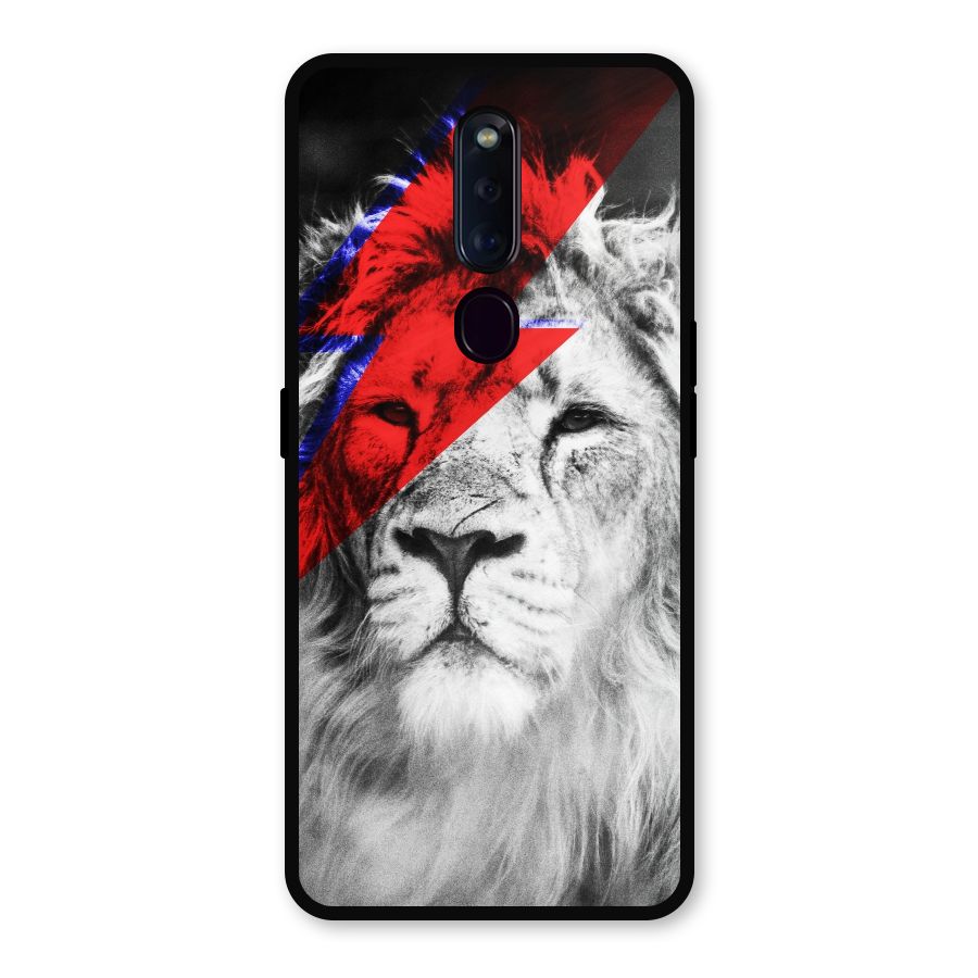 Fearless Lion Metal Back Case for Oppo F11 Pro