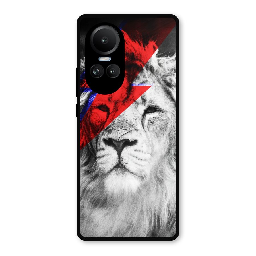 Fearless Lion Metal Back Case for Oppo Reno10