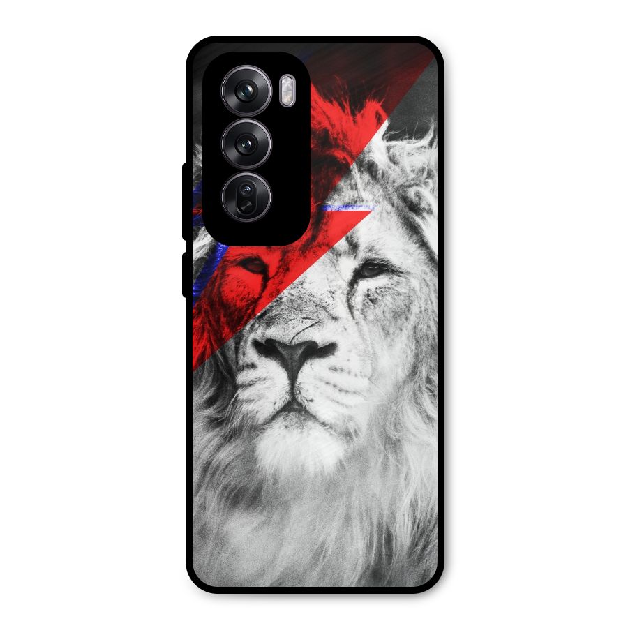 Fearless Lion Metal Back Case for Oppo Reno12 Pro