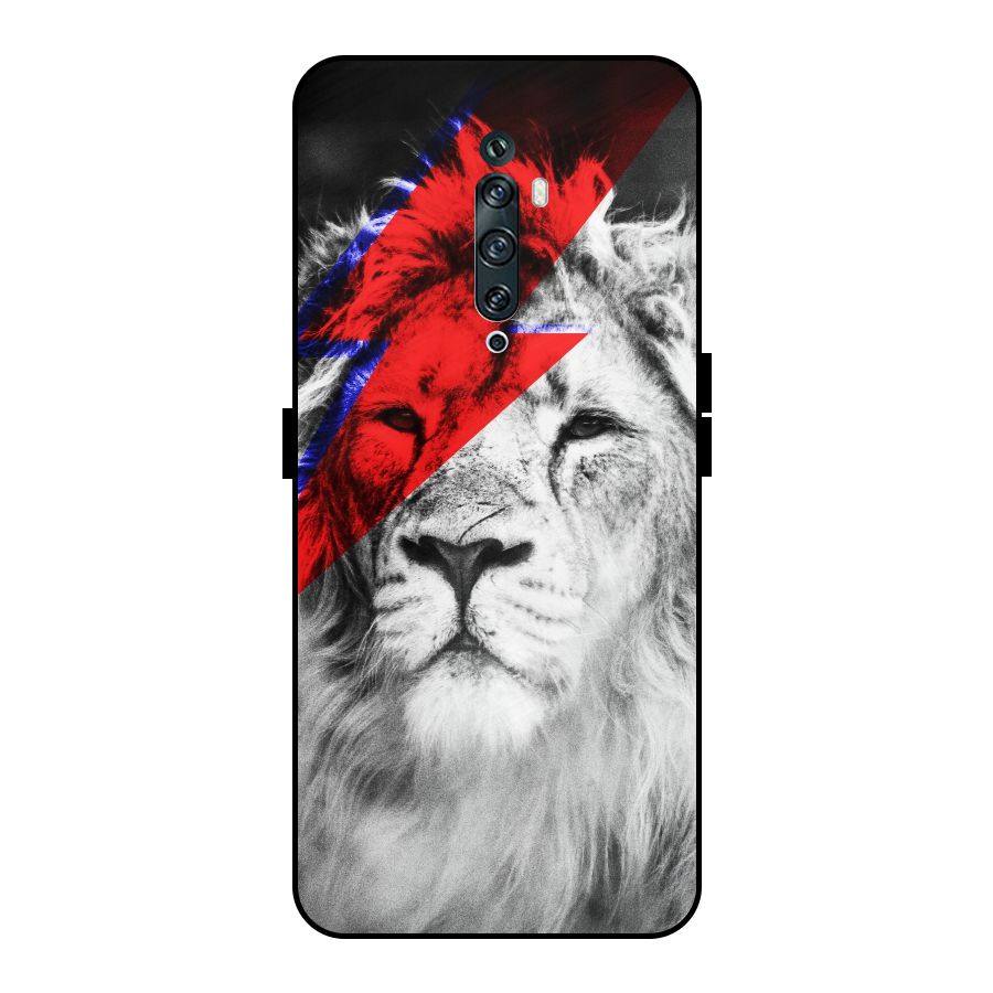 Fearless Lion Metal Back Case for Oppo Reno2 Z