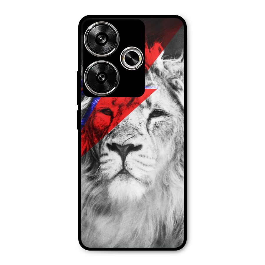 Fearless Lion Metal Back Case for Poco F6