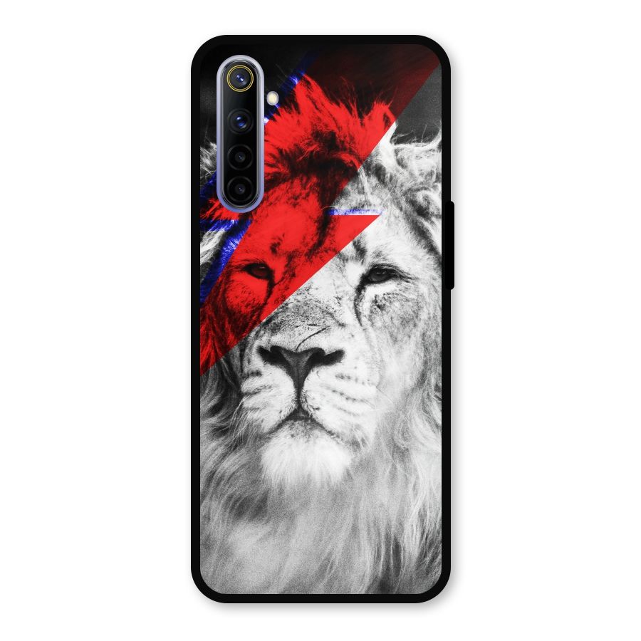 Fearless Lion Metal Back Case for Realme 6