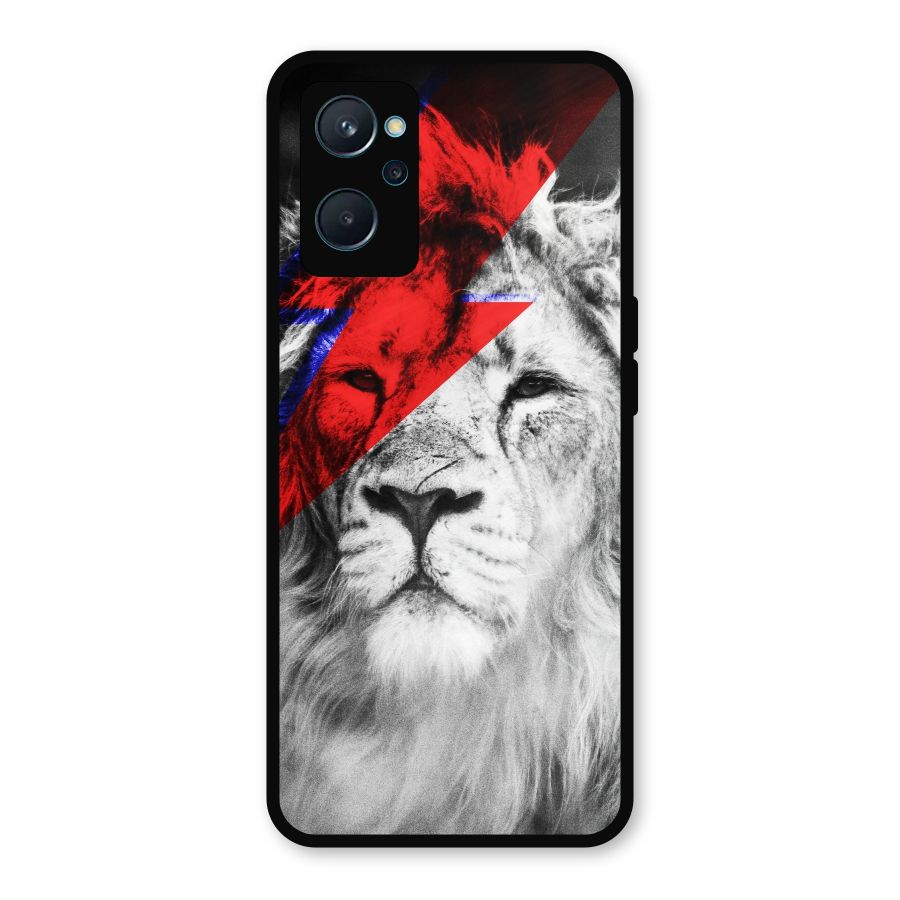 Fearless Lion Metal Back Case for Realme 9i
