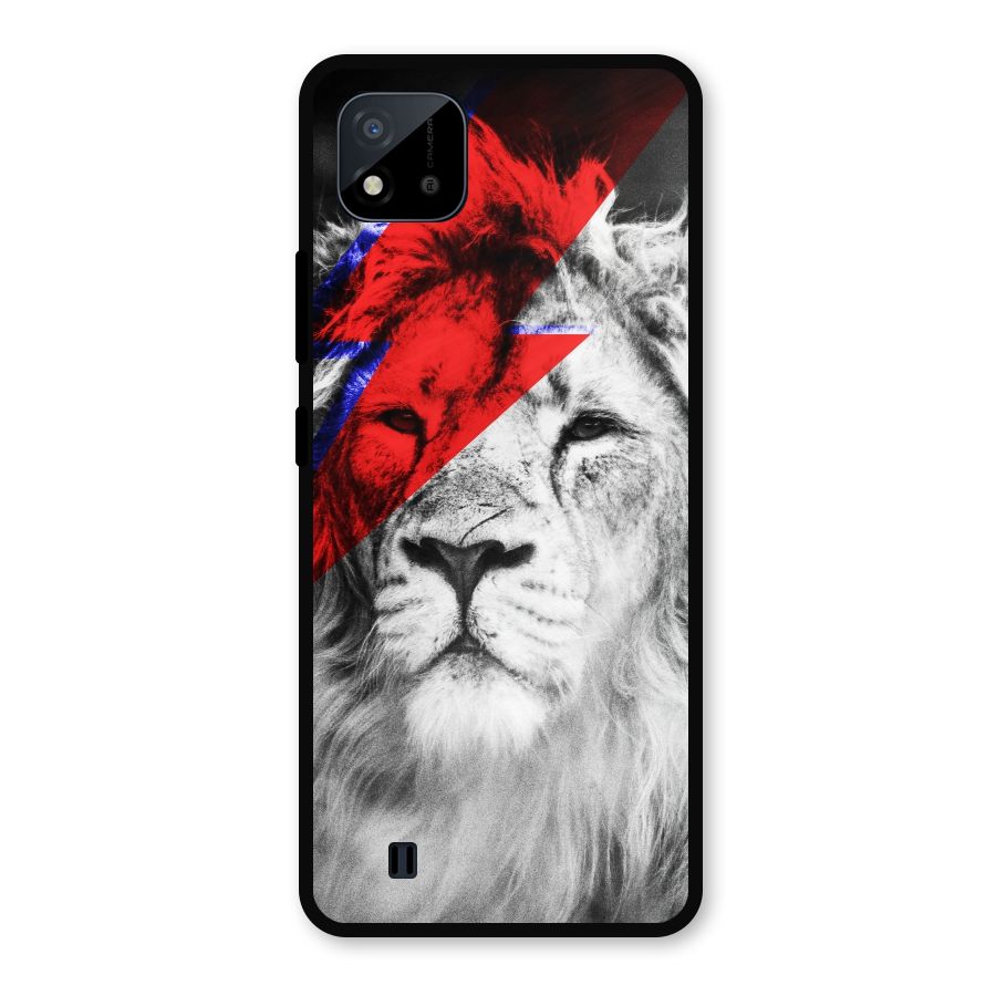 Fearless Lion Metal Back Case for Realme C11 2021