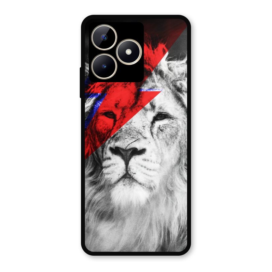 Fearless Lion Metal Back Case for Realme C53