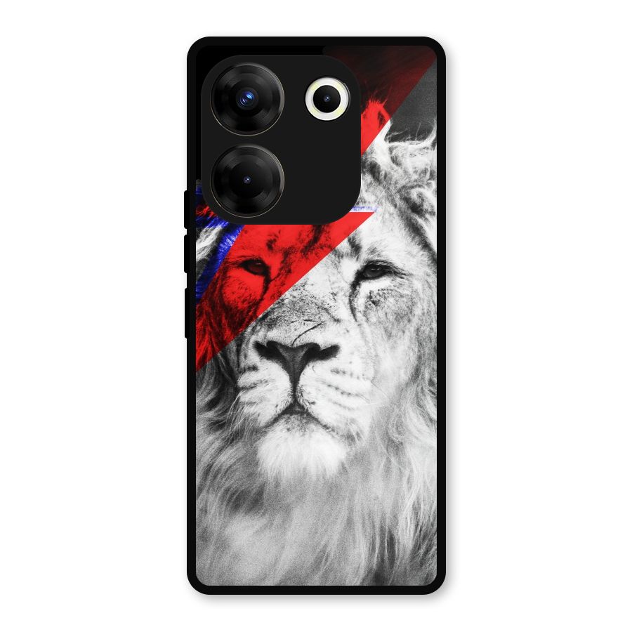 Fearless Lion Metal Back Case for Tecno Camon 20
