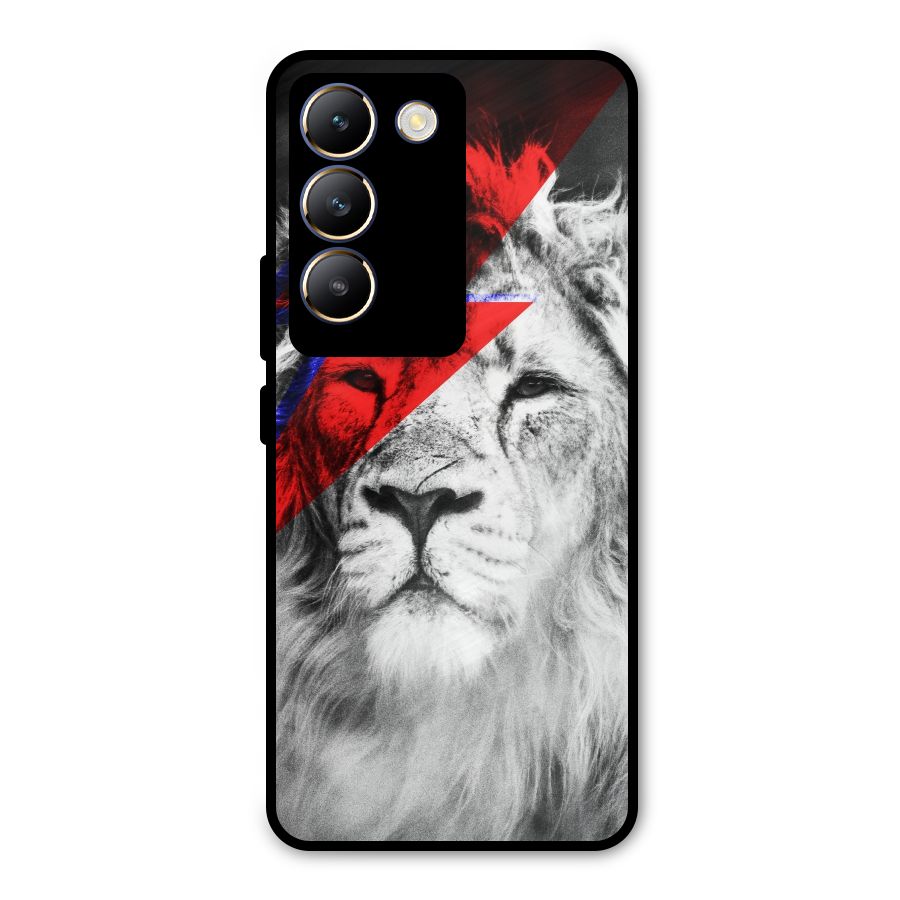 Fearless Lion Metal Back Case for Vivo T3 5G