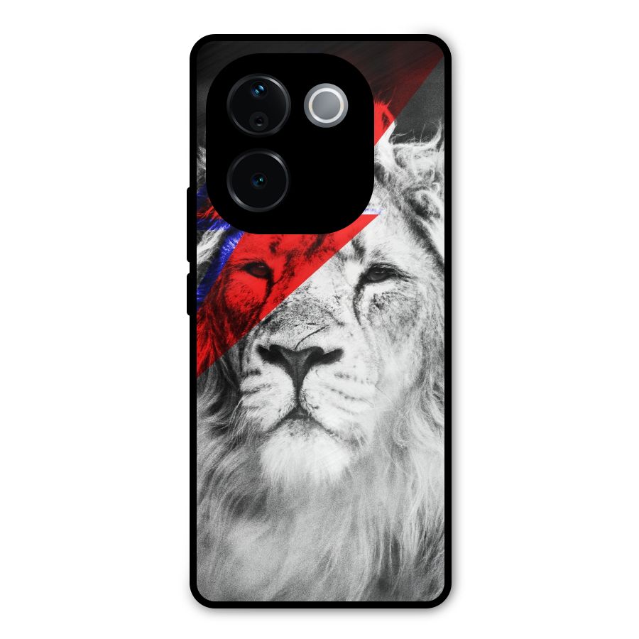 Fearless Lion Metal Back Case for Vivo T3 Pro