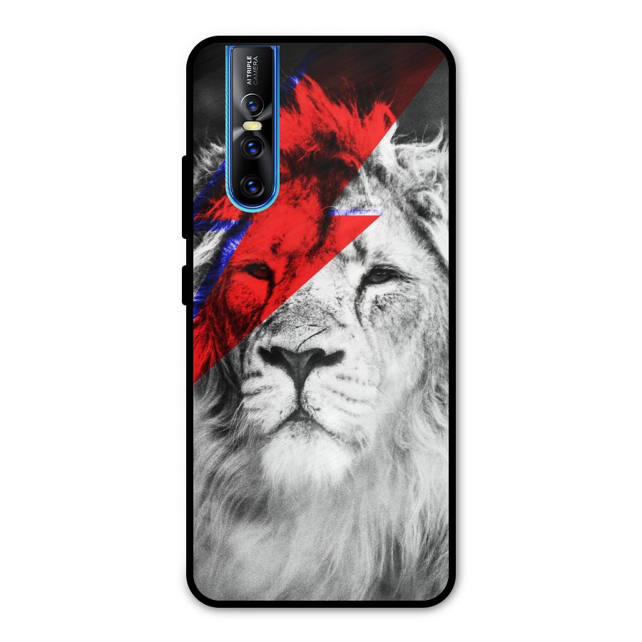 Fearless Lion Metal Back Case for Vivo V15 Pro