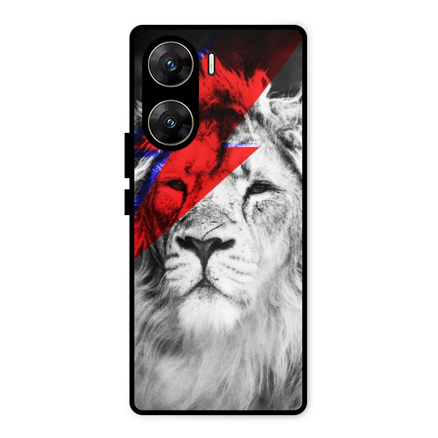 Fearless Lion Metal Back Case for Vivo V29e