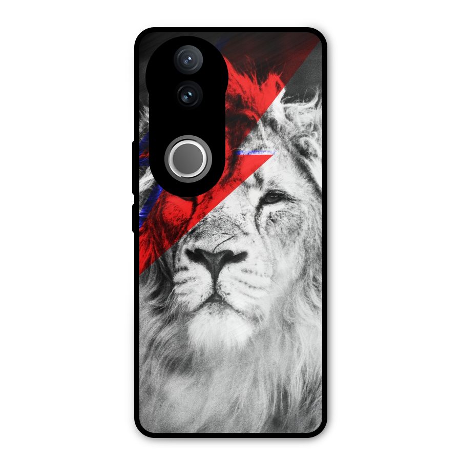 Fearless Lion Metal Back Case for Vivo V50e