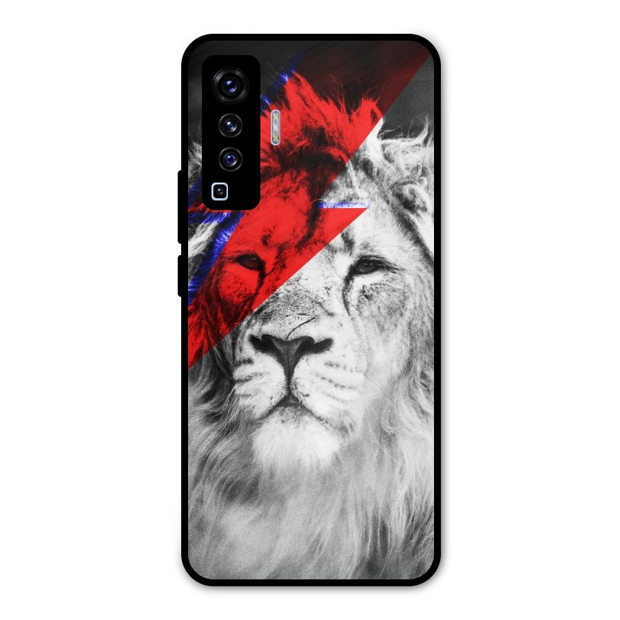 Fearless Lion Metal Back Case for Vivo X50