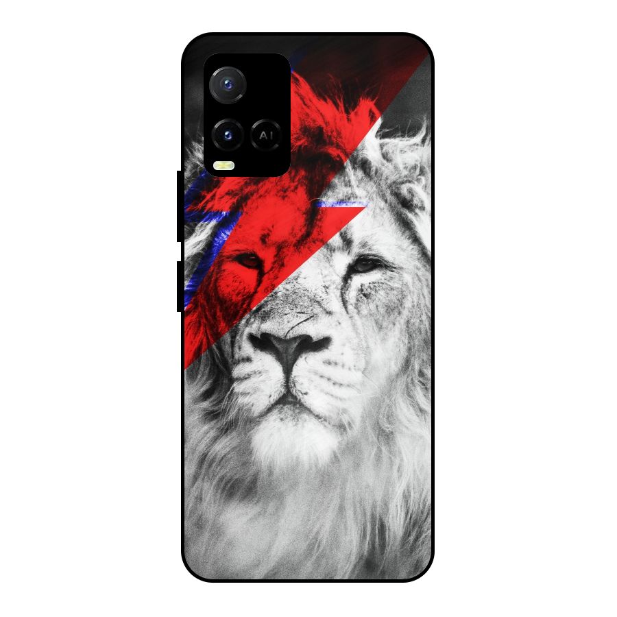 Fearless Lion Metal Back Case for Vivo Y21T