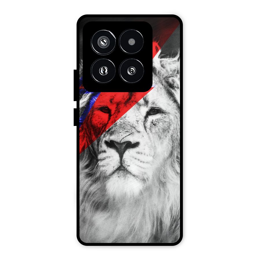 Fearless Lion Metal Back Case for Xiaomi 14 Pro