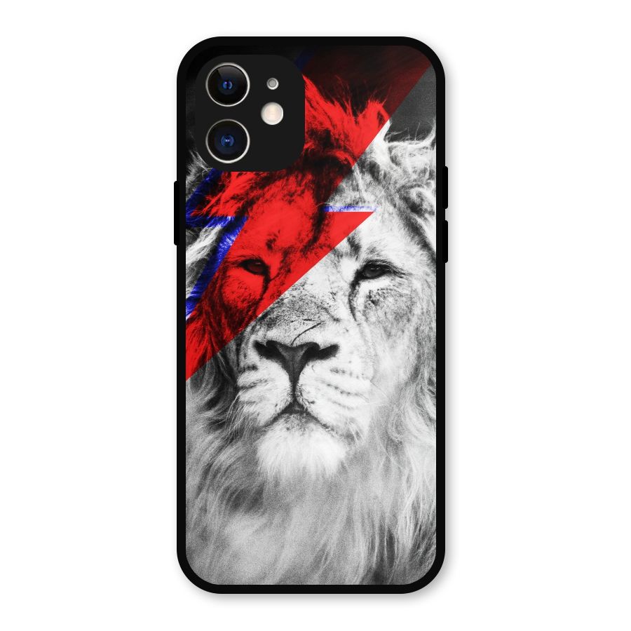 Fearless Lion Metal Back Case for iPhone 12