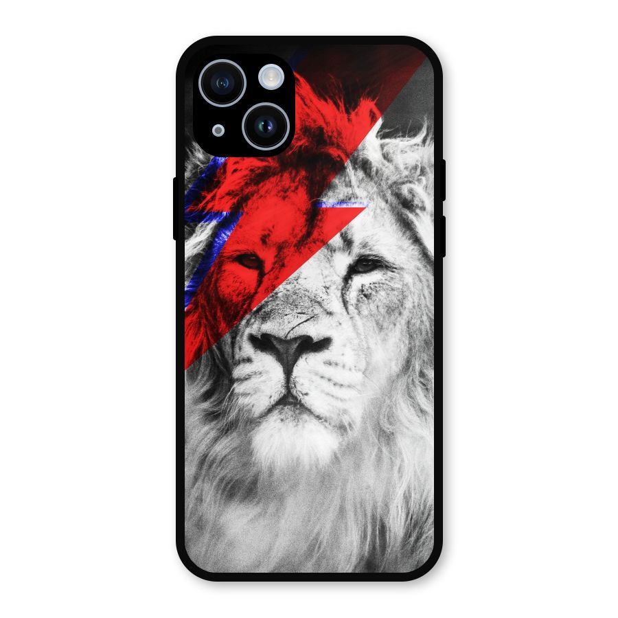 Fearless Lion Metal Back Case for iPhone 14