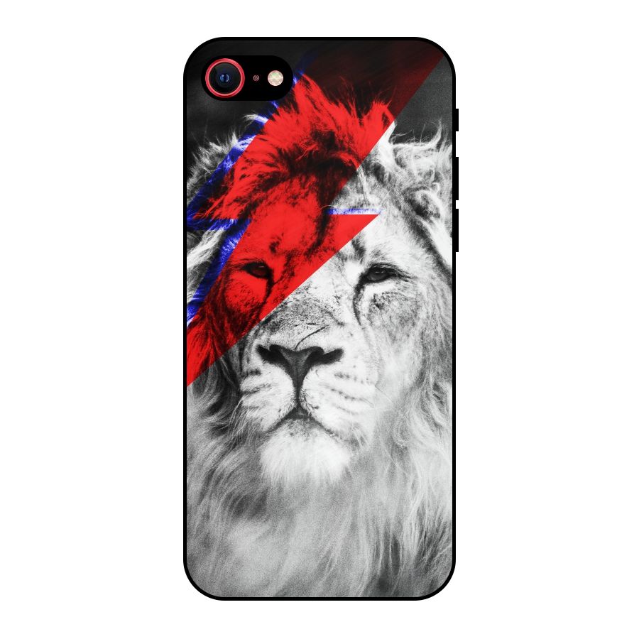 Fearless Lion Metal Back Case for iPhone SE 2022
