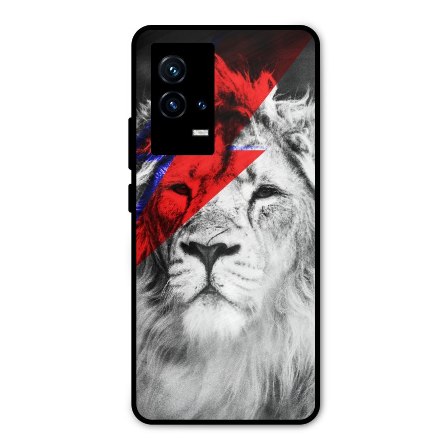 Fearless Lion Metal Back Case for iQOO 9 5G