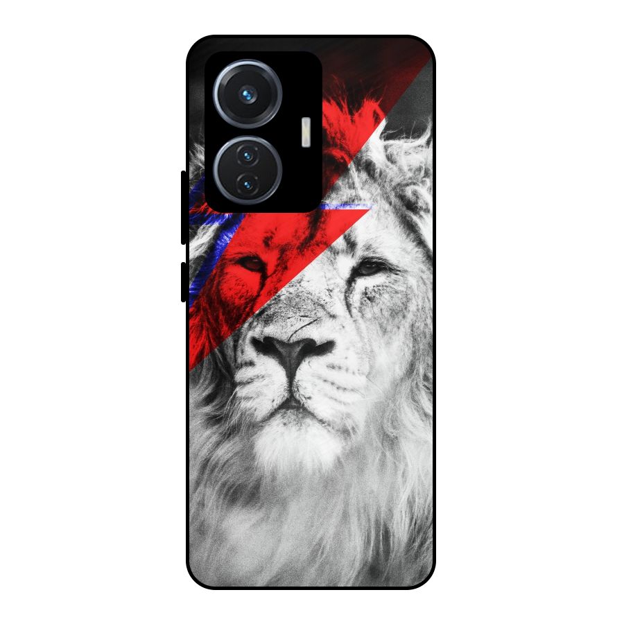 Fearless Lion Metal Back Case for iQOO Z6 44W