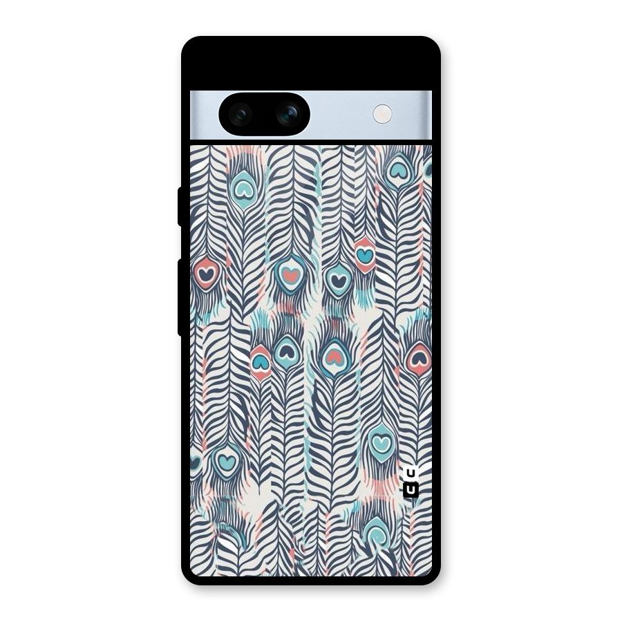 Feather Art Glass Back Case for Google Pixel 7a