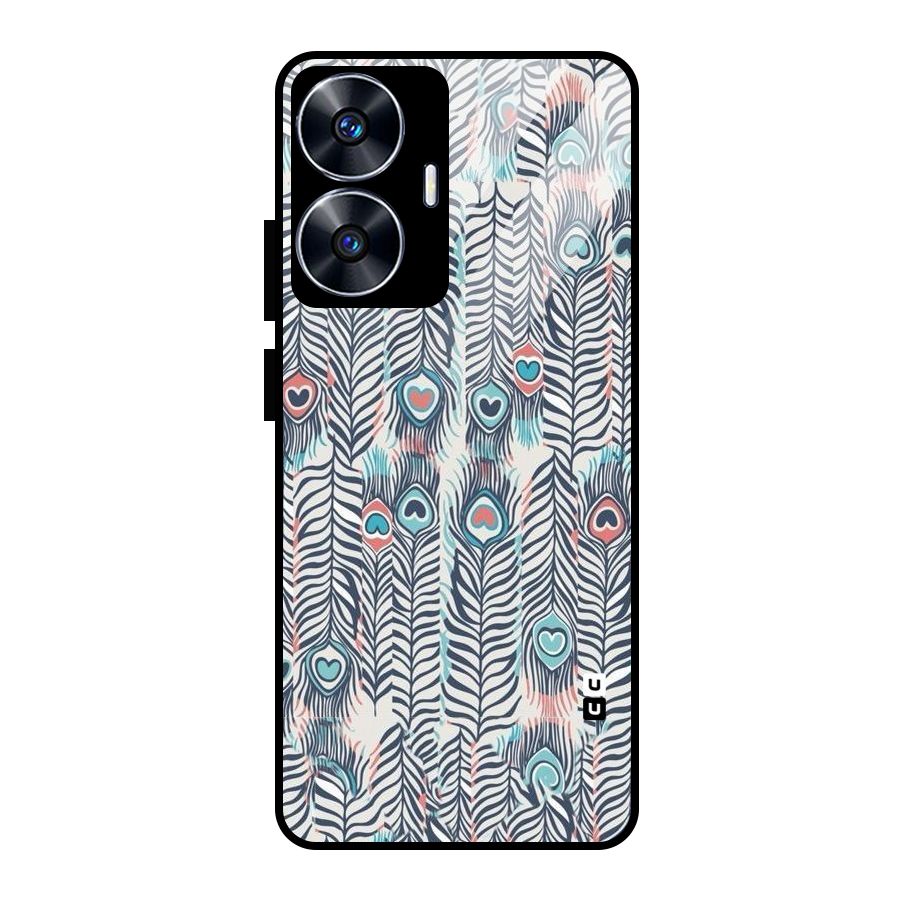Feather Art Glass Back Case for Realme Narzo N55