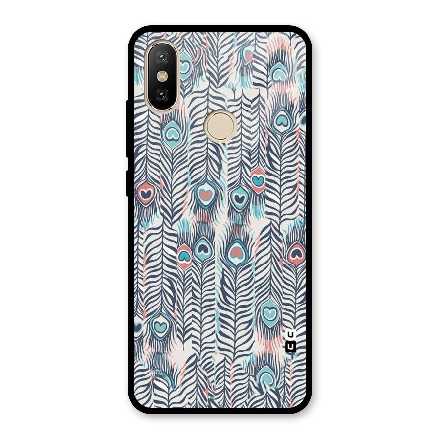 Feather Art Glass Back Case for Redmi A2