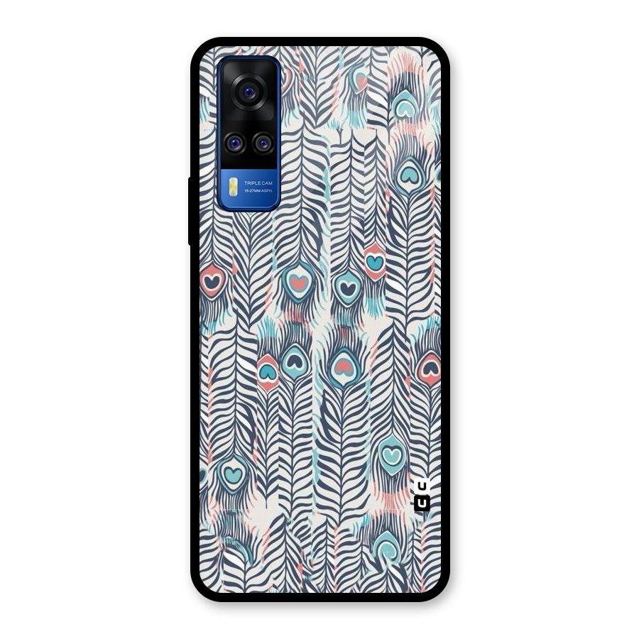 Feather Art Glass Back Case for Vivo Y31