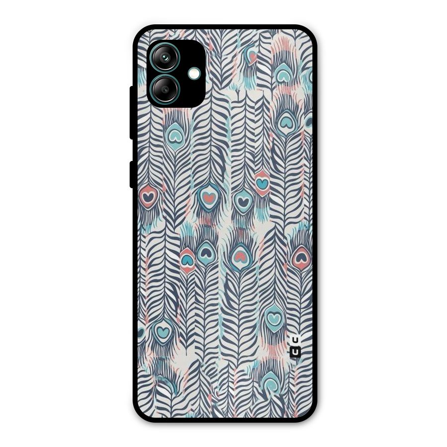 Feather Art Metal Back Case for Galaxy A04