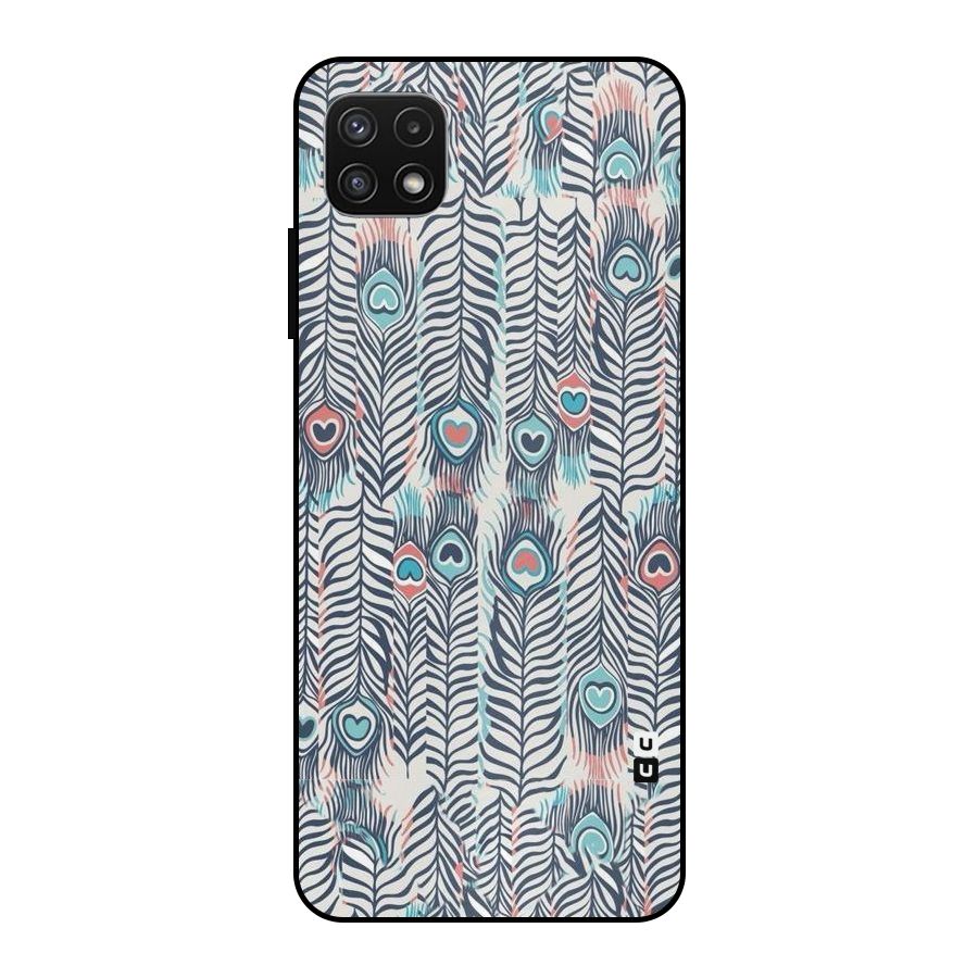 Feather Art Metal Back Case for Galaxy A22 5G