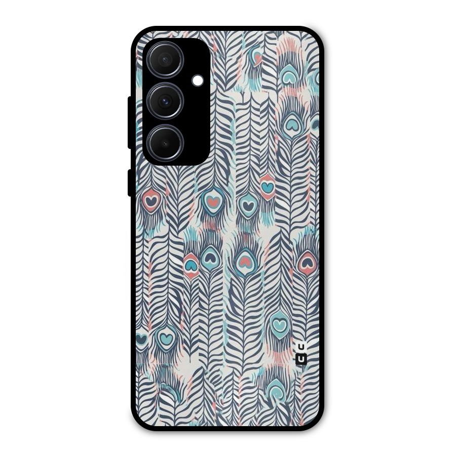 Feather Art Metal Back Case for Galaxy A35