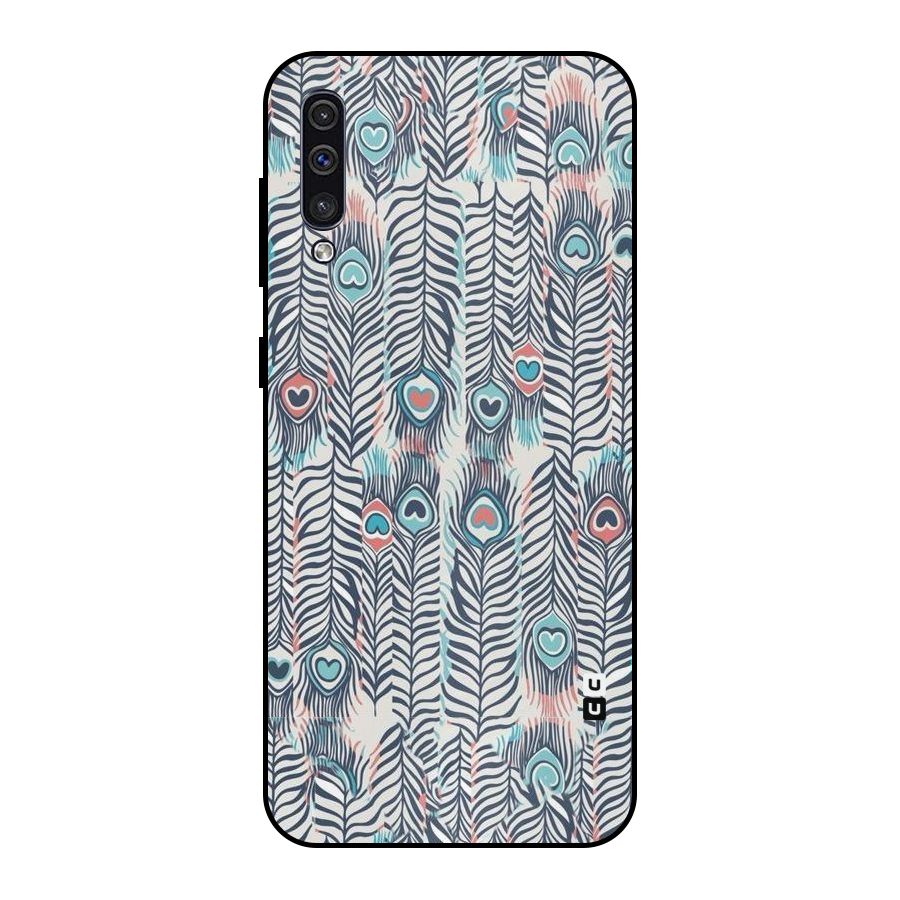 Feather Art Metal Back Case for Galaxy A50s