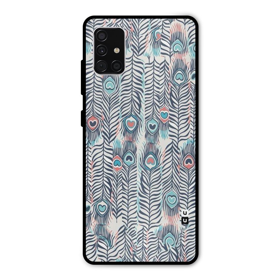 Feather Art Metal Back Case for Galaxy A51