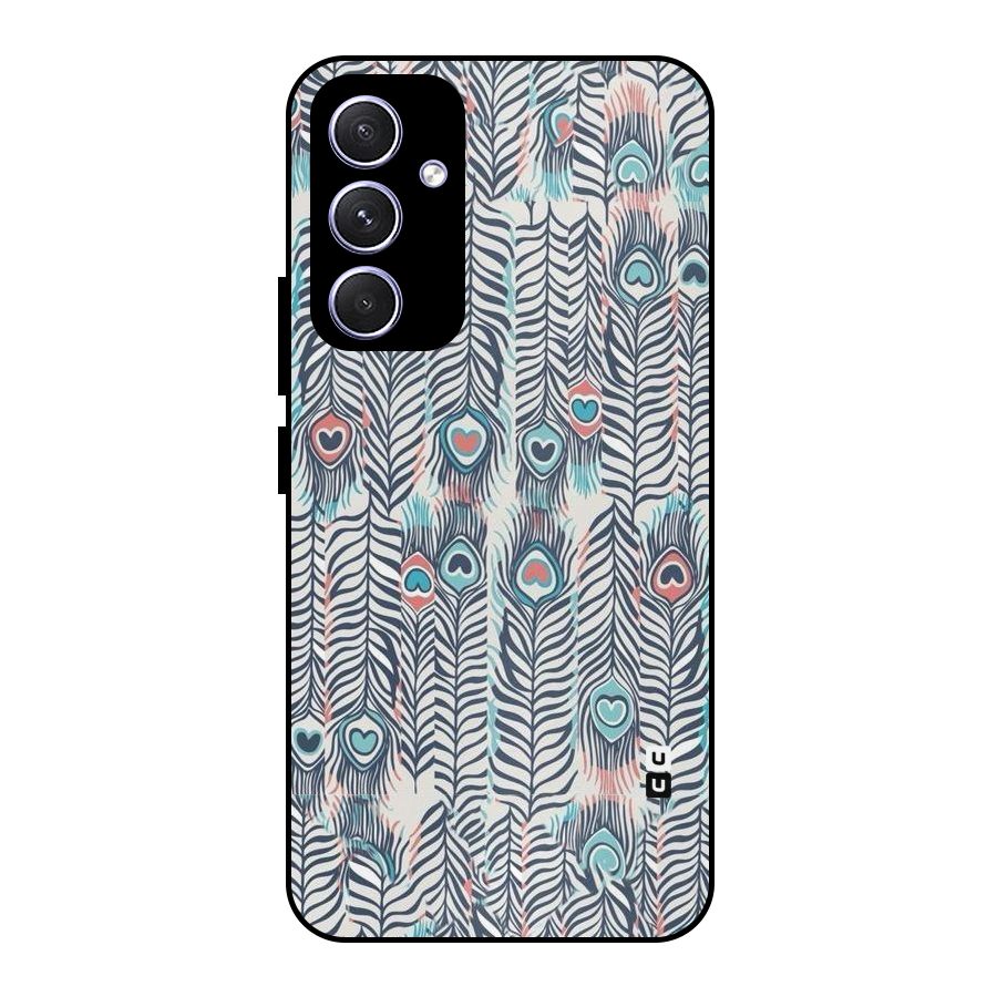 Feather Art Metal Back Case for Galaxy A54