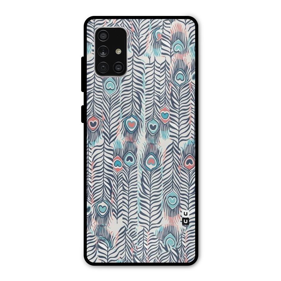 Feather Art Metal Back Case for Galaxy A71