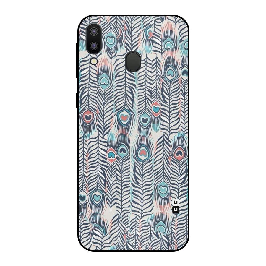 Feather Art Metal Back Case for Galaxy M20
