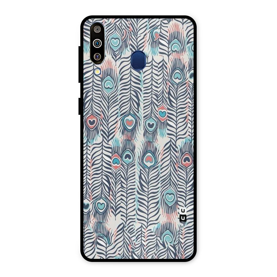 Feather Art Metal Back Case for Galaxy M30