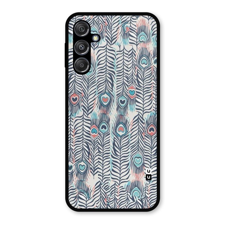 Feather Art Metal Back Case for Galaxy M34 5G