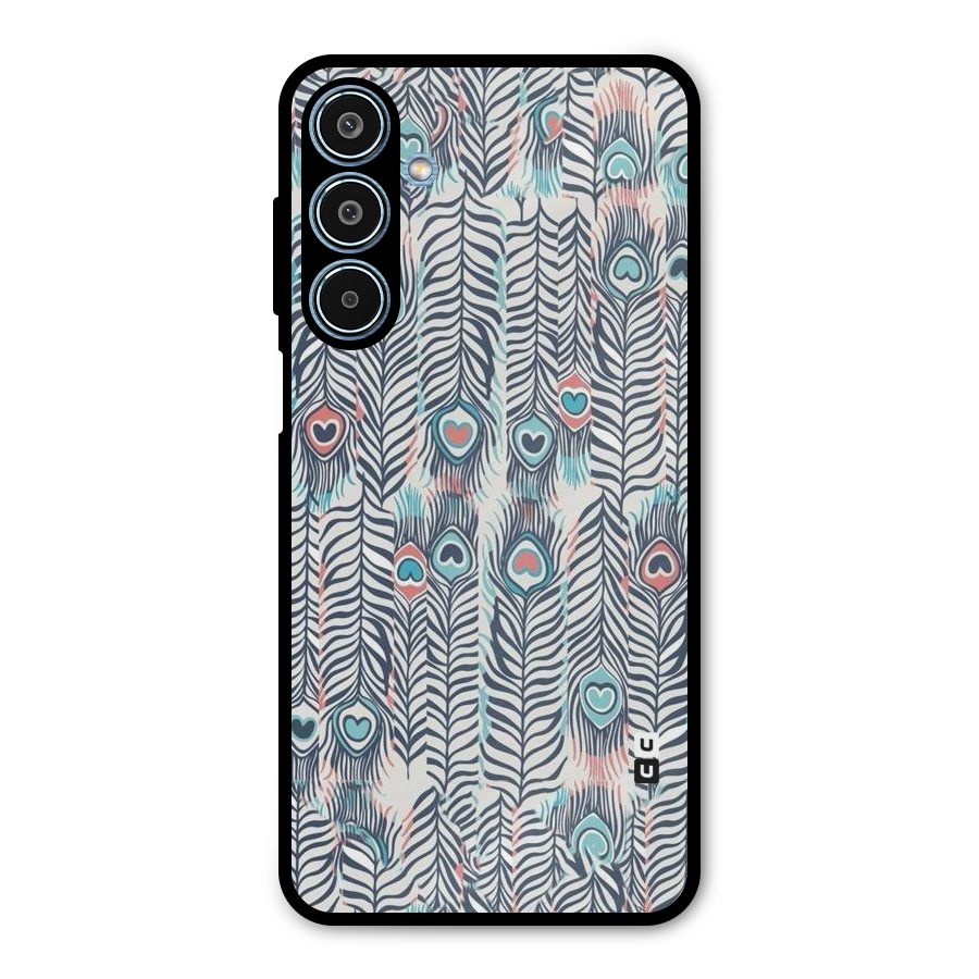 Feather Art Metal Back Case for Galaxy M35