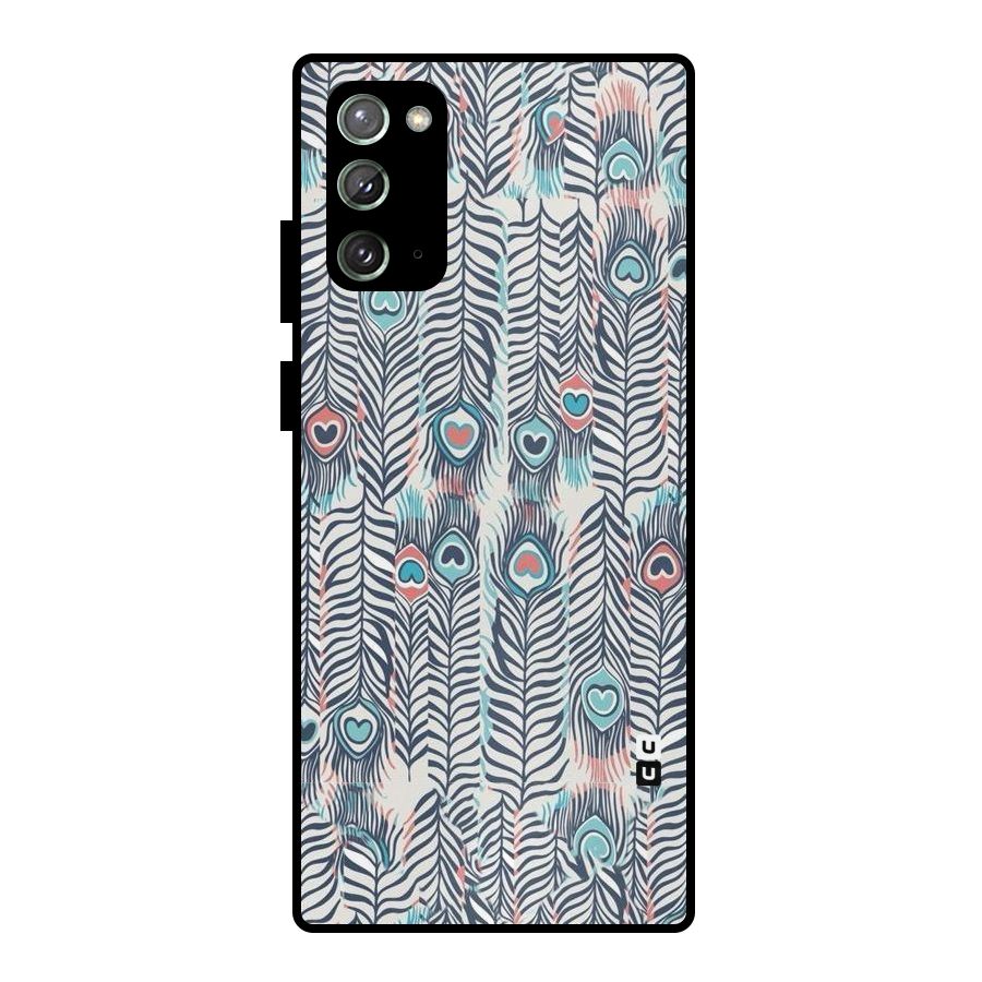 Feather Art Metal Back Case for Galaxy Note 20