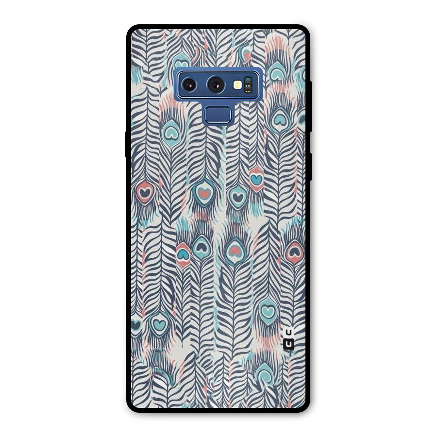 Feather Art Metal Back Case for Galaxy Note 9