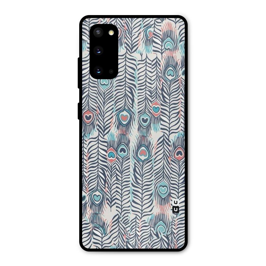 Feather Art Metal Back Case for Galaxy S20