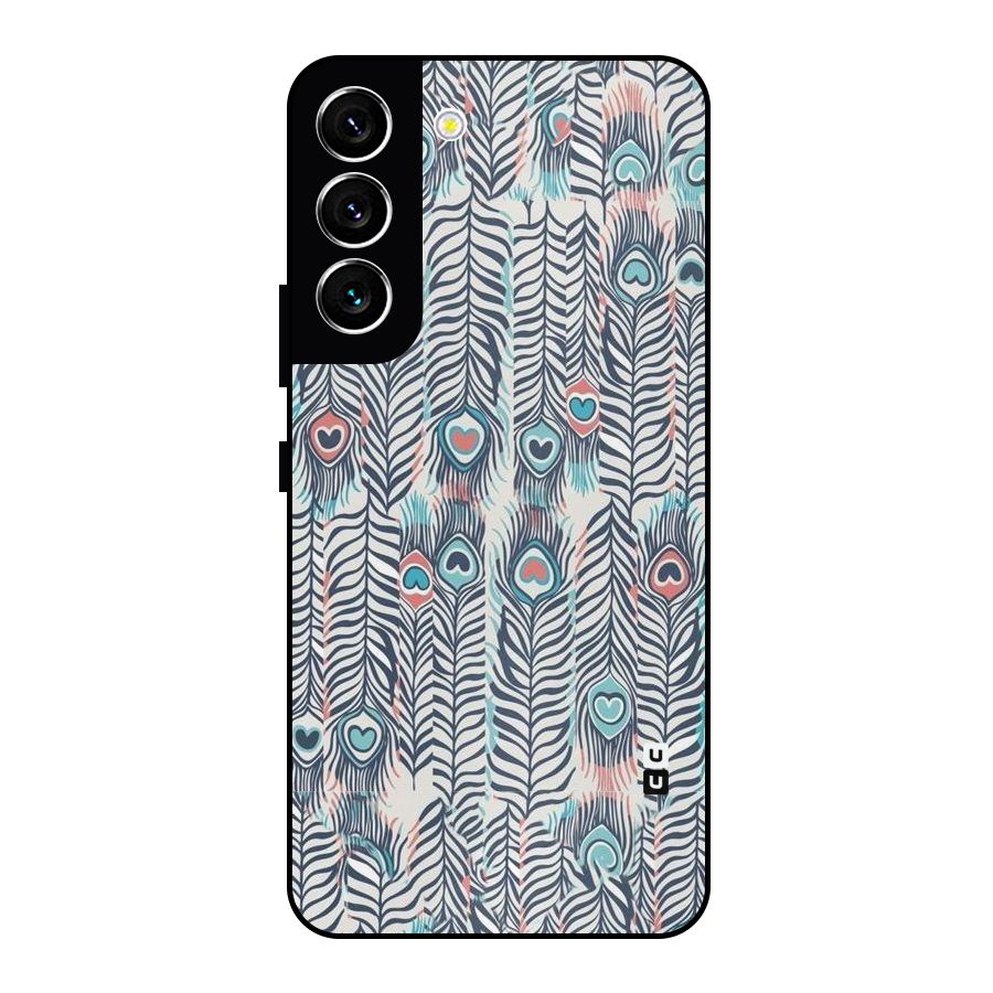 Feather Art Metal Back Case for Galaxy S22 5G