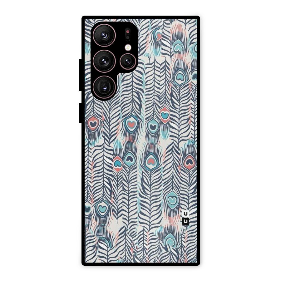 Feather Art Metal Back Case for Galaxy S22 Ultra 5G