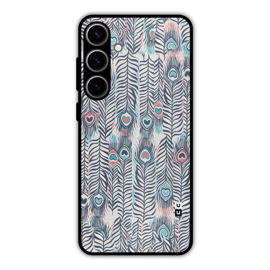 Feather Art Metal Back Case for Galaxy S24 Plus