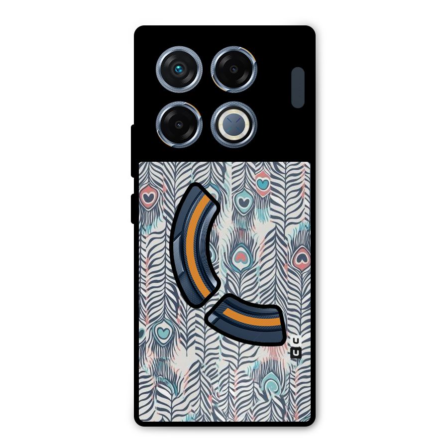 Feather Art Metal Back Case for Infinix GT 20 Pro