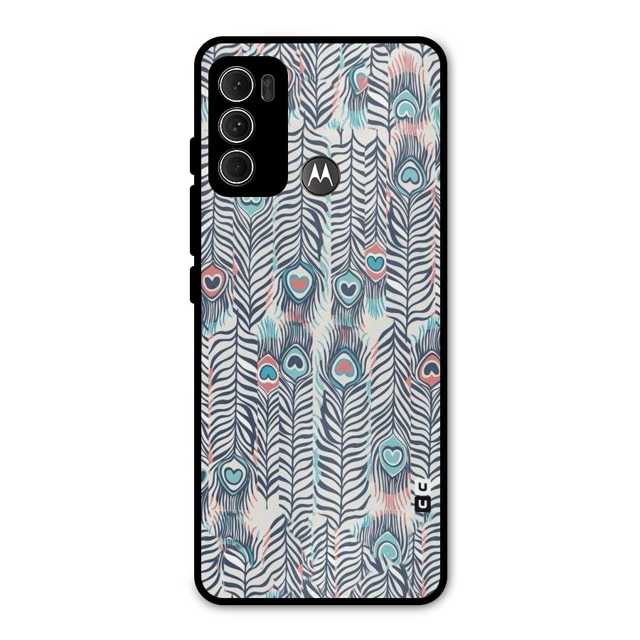 Feather Art Metal Back Case for Moto G60